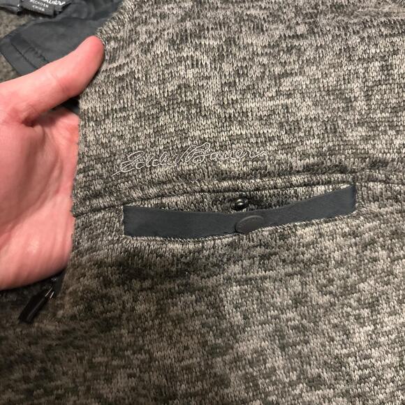 Eddie Bauer grey quarter zip - Picture 2 of 4